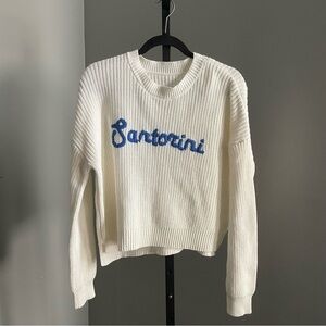 Santorini Stitch Crewneck Pullover Size Medium